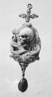 Rosary bead, 2 faces (chapelet) (Side 2)