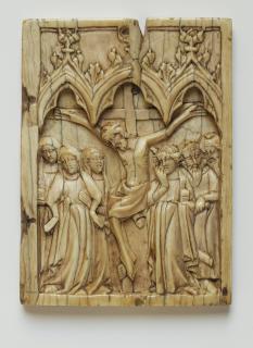 Wing, right (fragment of a diptych), 1 register, 3 arches across (frise d'arcatures; plaquette) (Front)