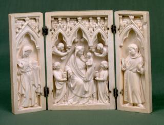 Triptych, 1 register, 1 and 3 arches across (frise d'arcatures) (Front)