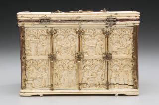 Casket with arches, 2 registers (coffret; frise d'arcatures) (Body, back)