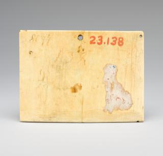 Panel, 1 register (fragment of the right wing of a diptych) (Back)