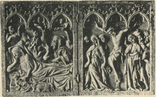 Diptych, 1 register, 3 arches across (plaquette; frise d'arcatures) (Front)