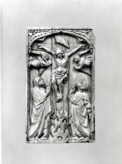 Diptych, 1 register, 1 arch across (plaquette) (Wing, left)