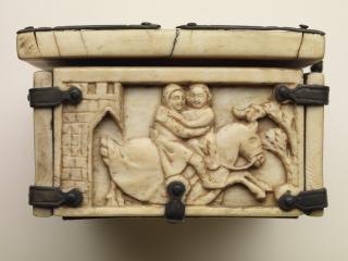 Casket, with arches (coffret; frise d'arcatures) (End, left)