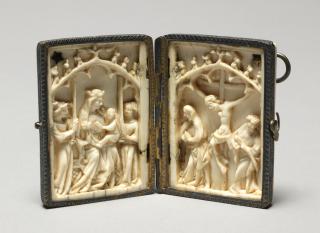 Diptych, 1 register, 1 arch across (plaquette) (Front)