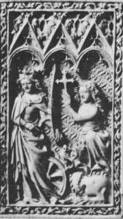 Diptych, 1 register, 3 arches across (plaquettes; frise d'arcatures) (Wing, right)