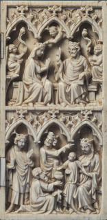 Diptych, 2 registers, 3 arches across (frise d'arcatures) (Wing, right)