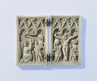 Diptych, 1 register, 3 arches across (plaquette; frise d'arcatures) (Front)