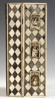 Polyptych, 3 registers (wings), openwork panels, ogee arches (tabernacle; ajouré; colonnettes) (Side)