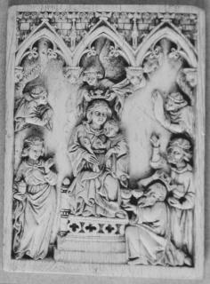 Panel, 1 register, 3 arches across (plaquette; frise d'arcatures) (Front)