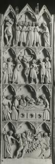 Gabled diptych, 4 registers, 3 arches across (frise d'arcatures; colonnettes) (Wing, right)