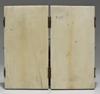 Diptych, 2 registers, 3 arches across (frise d'arcatures) (Back)