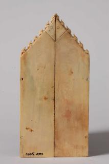 Gabled wings (fragments of a triptych), 2 registers, with arches (Back)