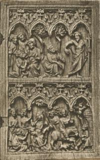 Diptych, 2 registers, 4 arches across (frise d'arcatures) (Wing, right)