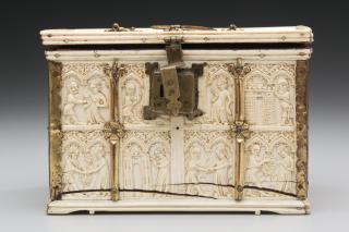 Casket with arches, 2 registers (coffret; frise d'arcatures) (Body, front)