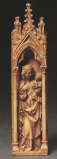 Centre panel, 1 register (fragment of a polyptych or tabernacle; colonnettes) (Front)