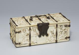 Casket, with arches (coffret; frise d'arcatures; colonnettes) (Front)