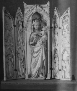 Gabled polyptych (tabernacle; colonnettes) (Front)