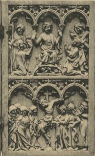 Diptych, 2 registers, 3 arches across (plaquettes: frise d' arcatures) (Wing, right)