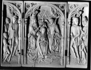 Triptych, 1 register, 1 arch across (Front)