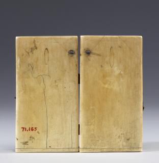 Diptych, 1 register, 2 arches across (frise d'arcatures; plaquettes) (Back)