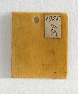 Wing, left (fragment of a diptych), 1 register (plaquette) (Back)