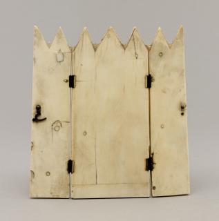 Gabled triptych, 2 registers (frise d'arcatures; colonnettes) (Back)