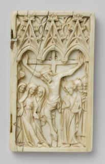 Wing, right (fragment of a diptych), 1 register, 3 arches across (plaquette, frise d'arcatures) (Front)