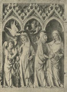 Diptych, 1 register, 3 arches across (plaquettes; frise d'arcatures) (Wing, left)