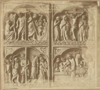 Diptych, 2 registers, 1 arch across (Front)