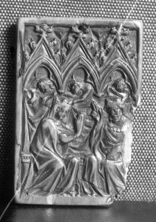 Double-sided panel, 1 register, 3 arches across (frise d'arcatures) (Side 1)