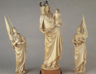 Statuette (part of a group); Virgin and Child from the Abbey Church of Saint-Denis (Vierge de Saint-Denis) (Front)