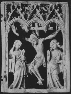 Openwork wing, right (fragment of a diptych), 1 register, 3 arches across (plaque ajourée) (Front)