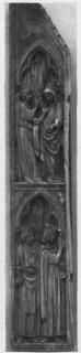 Gabled panel (fragment from a polyptych), 2 registers, 1 arch across (tabernacle) (Front)