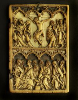 Wing, right (part of a diptych), 2 registers, 4 arches across (frise d'arcatures) (Front)