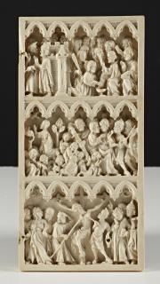 Diptych, 3 registers, 5 arches across (frise d'arcatures) (Wing, right)