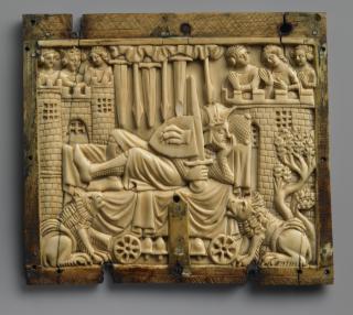 Side panel, 1 register (fragment of a casket; coffret) (Front)