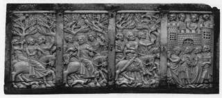 Back panel (fragment of a casket; coffret) (Front)