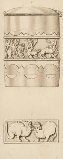 Oval box or pyxis (pyxide) (Engraving, detail)