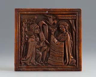 Panel (fragment of a box or tabernacle), 1 register (plaquette) (Front)