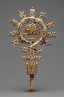 Painted head of crozier (crosse) (Back)