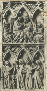 Diptych, 2 registers, 3 arches across (frise d'arcatures) (Wing, right)