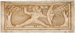 Panel (fragment of a tabernacle?), 1 register (plaquette) (Front)