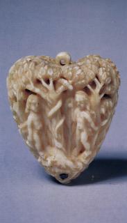 Heart-shaped pendant, 2 faces (Front)