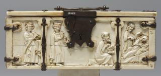 Casket, with arches (coffret; frise d'arcatures; colonnettes) (Body, front)