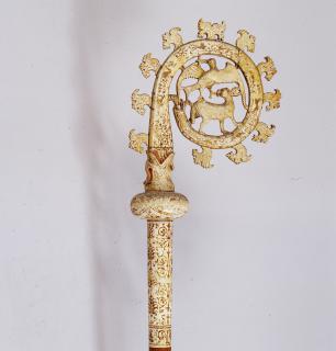 Painted crozier (crosse) (Side)