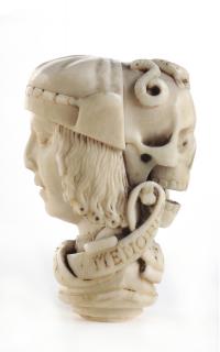 Rosary bead, 2 faces (chapelet) (Side)