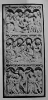 Wing, right (part of a diptych), 3 registers, 4 arches across (Front)