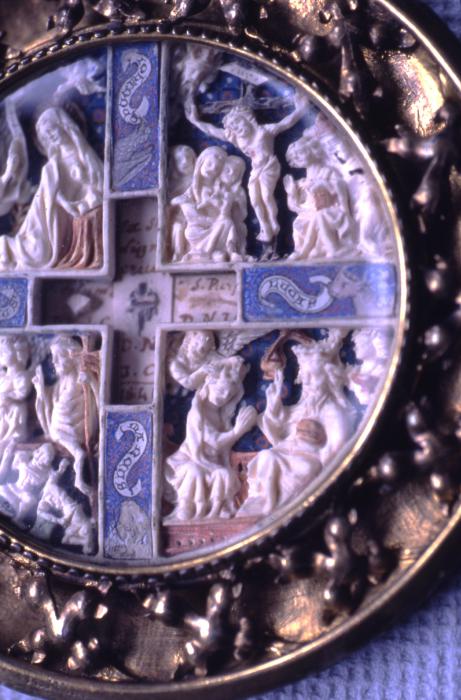 Reliquary of the True Cross; including openwork panels (plaques ajourées) (Detail, front)