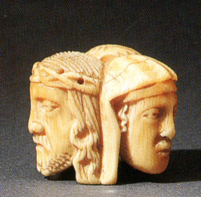 Rosary bead, 3 faces (chapelet)